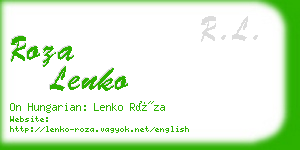roza lenko business card